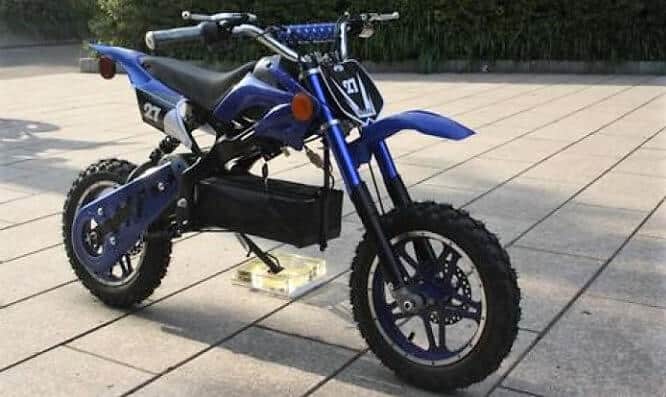Dirt bike onyx 36 volts 1000 watts bleu
