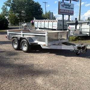 Remorque en aluminium 5X10 2X3500 lbs utilitaire HD avec Freins