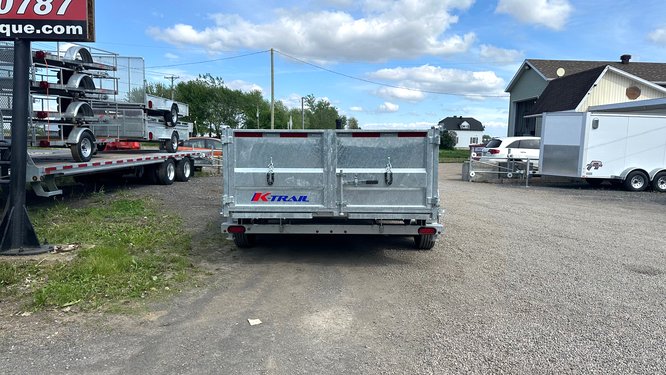 Remorque k-trail 82x14 2x7000 lbs dompeur galvanisé côtés 24 po porte à sable D8214-14-PS2_10