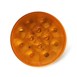 Lumière d’urgence stroboscopique LED ronde 4 po ambre 10 diodes