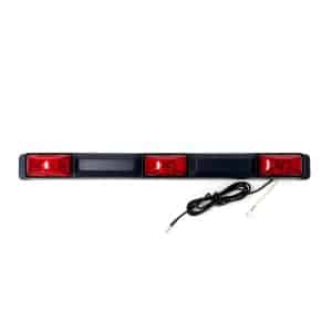 Barre d’identification LED 16 5/8 po rouge 2 diodes
