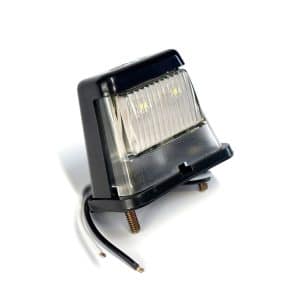 Lumière de plaque d’immatriculation LED 2 diodes 12 V boîtier plastique