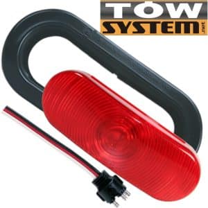 Ensemble de lumière ovale 6 po à ampoule avec contour et connecteur