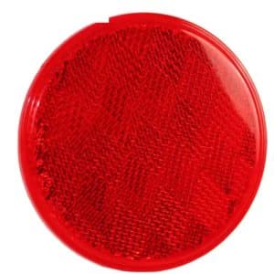 Réflecteur rond à visser rouge