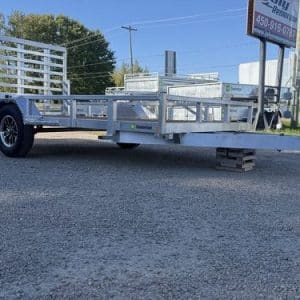 Remorque 66x144 en aluminium essieu 3500 lbs avec panneau rampe roues 14 po Yves Chamberland